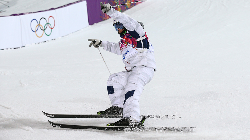 Illustration for article titled Subtle Snowy Camo Pattern Helps US Skiers Hide Bumpy Moguls Runs